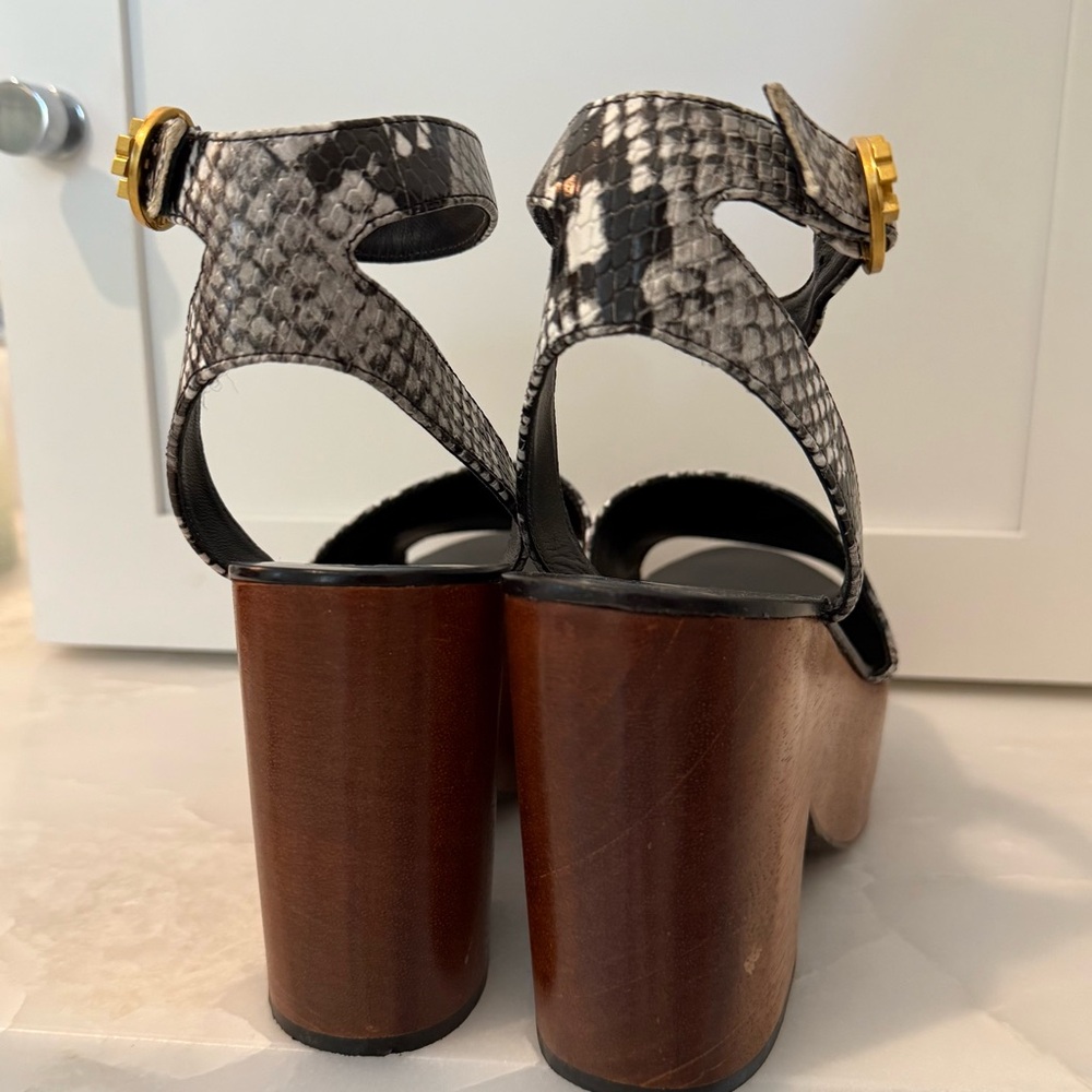 Tory Burch Snakeskin Platform Sandal - Picture 5 of 8